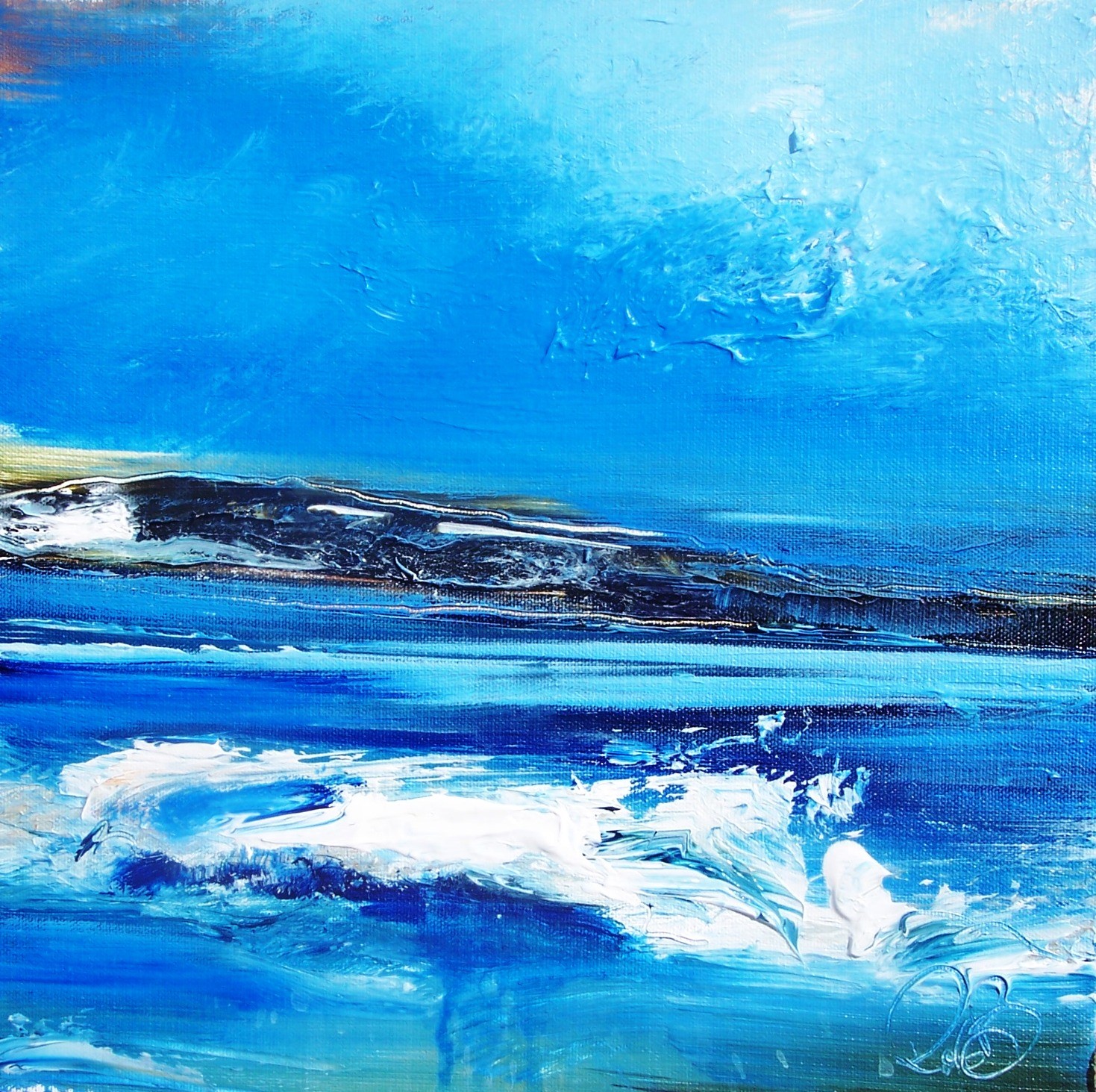 'tumbling wave' by artist Rosanne Barr